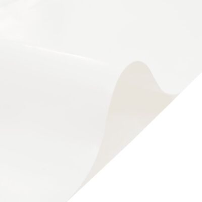 vidaXL brezenta pārklājs, balts, 5x5 m, 650 g/m²