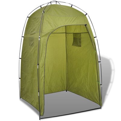 vidaXL dušas/tualetes/ģerbtuves telts, zaļa