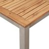 vidaXL Āraēdamgalds Brūna 200x90x75cm Cieta teak koks