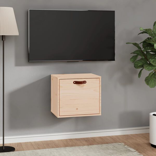 vidaXL sienas skapītis, 40x30x35 cm, priedes masīvkoks