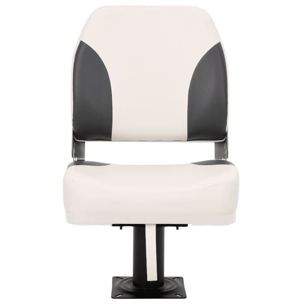 vidaXL salokāms laivas sēdeklis, 1 komplekts, zema atzveltne ar stiprinā&scaron;anas siksnu