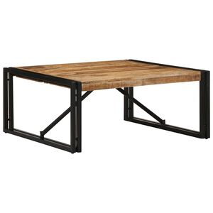 vidaXL Kafijas galdiņ&scaron; 80x80x35 cm Masīv Rough Wood Mango