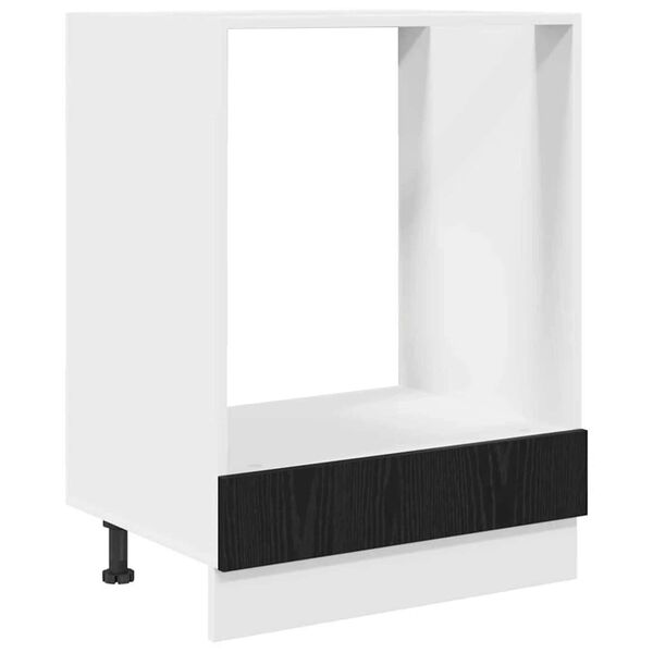 vidaXL Piekarams skapītis Melns ozolkoks 60 x 46 x 81,5 cm