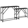 vidaXL Konsoles galds 2 gab. Melns ozolkoks 100 x 28 x 75 cm