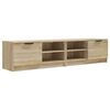 vidaXL TV skapī&scaron;i, 2 gab., ozolkoka, 80x35x36,5 cm, inženierijas koks
