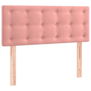 vidaXL gultas galvgalis, 90x5x78/88 cm, rozā samts