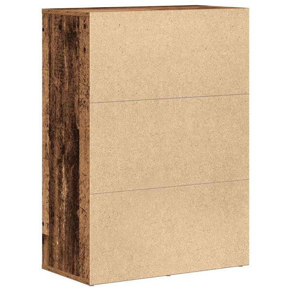 vidaXL Puse ar atvilktni Vecs koks 60 x 31 x 84 cm Inženierijas koks