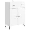 vidaXL Puse Spīdīgi balts 66 x 34,5 x 90 cm Inženierijas koks
