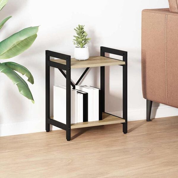 vidaXL Grāmatu plaukts Sonoma ozols 40 x 30 x 50 cm Inženierijas koks