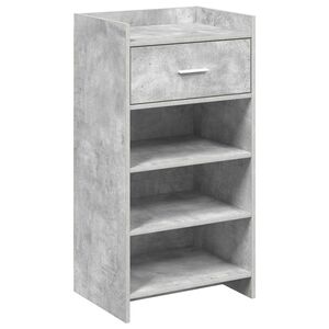 vidaXL Apavu skapis Betona pelēks 48 x 36 x 92 cm Inženierijas koks