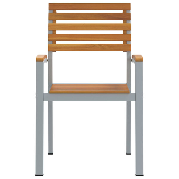 vidaXL Dārza krēsls 2 pcs Brūna 56 x 57 x 87 cm Cietā akācijas koks