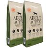 vidaXL suņu barība, Adult Active Chicken & Fish, Premium, (2 x 15 kg)