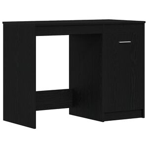vidaXL Galds Melns ozolkoks 100 x 50 x 76 cm Inženierijas koks