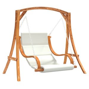 vidaXL &scaron;ūpuļkrēsls ar matraci, egles masīvkoks ar tīkkoka apdari