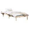 vidaXL Gultas rāmis Dabiska 90 x 190 cm Ciets priedes koks