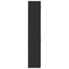 vidaXL skapis, melns, 30x42,5x225 cm, inženierijas koks