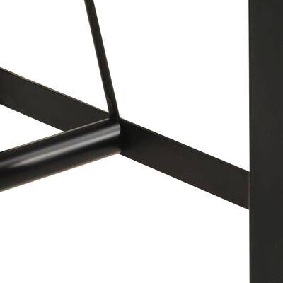 vidaXL bāra galds, 55x55x107 cm, akācijas masīvkoks un dzelzs