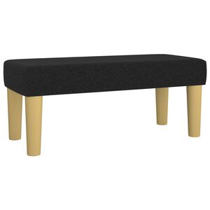 vidaXL sols, melns, 70x30x30 cm, audums