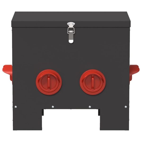 vidaXL Vistas barotava Melna 40,5 x 25 x 38 cm Auksti velmēts tērauds