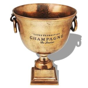 vidaXL &scaron;ampanie&scaron;a dzesē&scaron;anas trauks, trofejas kausa forma, brūns var&scaron;