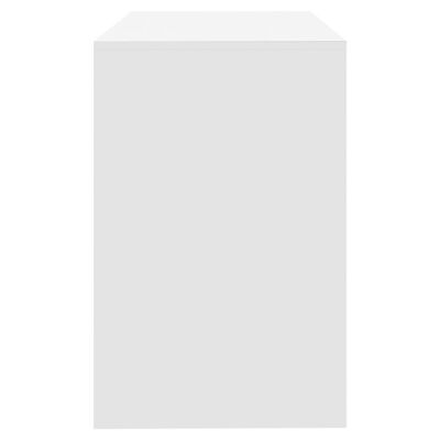 vidaXL rakstāmgalds, 101x50x76,5 cm, skaidu plāksne, balts