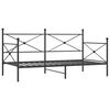 vidaXL Dienas gulta bez matrača Melns 107x203 cm Tērauds