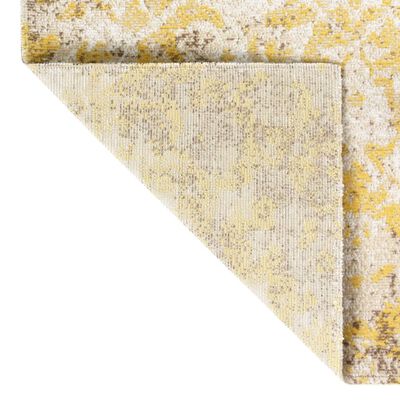 vidaXL āra paklājs, plakani austs, 100x200 cm, dzeltens