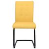 vidaXL virtuves konsoles krēsli, 2 gab., sinepju dzeltens audums