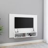 vidaXL sienas TV plaukts, balts, 120x23,5x90 cm, inženierijas koks