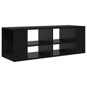 vidaXL TV skapī&scaron;u komplekts Melns ozolkoks 102 x 35 x 35 cm