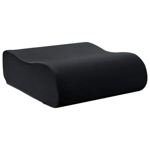 vidaXL Sēdvietas spilvens Vienkrāsains Melna 40 x 40 x 13 cm PU putas
