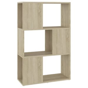 vidaXL grāmatu plaukts, 60x24x94 cm, ozolkoka, inženierijas koks