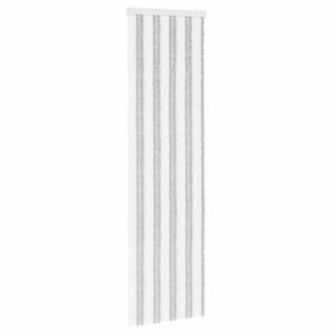 vidaXL Kukaiņu aizkars no &scaron;enila Gai&scaron;i pelēks un balts 56 x 200 cm