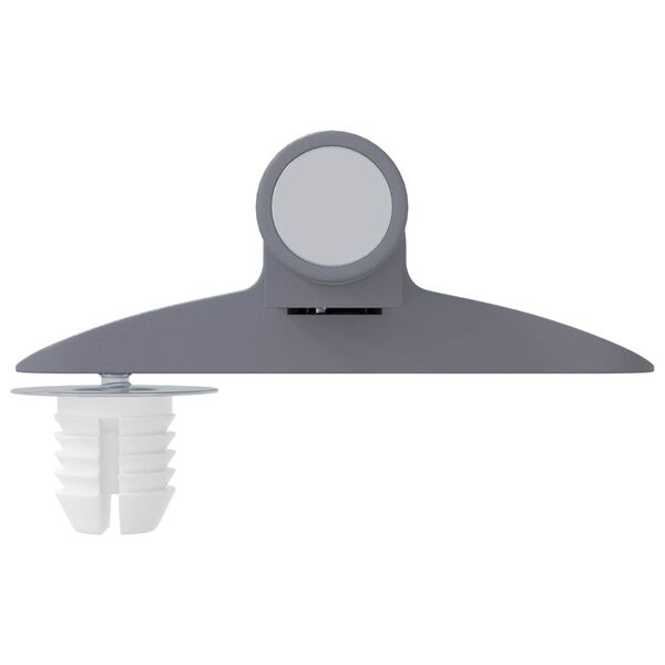 vidaXL Mīksta slēg&scaron;anas dampers 2 pcs Pelēka 125 x 47 x 15 mm PP