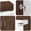 vidaXL Vannas istabas mēbeļu komplekts ar atvilktni TULUM Brūns ozols