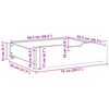 vidaXL gultas atvilktnes, 2 gab., baltas, 75x55x17 cm, priedes koks