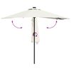 vidaXL Dārza parasols Smil&scaron;u 294 x 150 x 223 cm Poliesters un tērauds