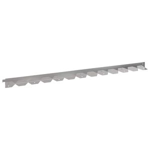vidaXL Zāliena Apmale 10 gab. 102 x 4 x 4 cm Tērauds Sudraba