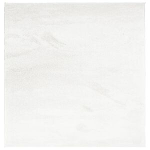 vidaXL paklājs OVIEDO, īsa spalva, krēmkrāsas, 120x120 cm