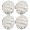 vidaXL Gaisa ventilācijas pārklāji 4 pcs Sudraba 125 mm