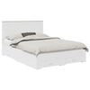 vidaXL Gultas rāmis ar atvilktni Balts 150 x 200 cm Inženierijas koks