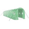 vidaXL siltumnīca ar tērauda rāmi, zaļa, 20 m&sup2;, 10x2x2 m