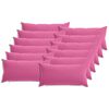 vidaXL Spilvenu pārvalks 12 pcs HEERLEN Rozā 40 x 80 cm Poliesters