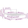 vidaXL Gultas rāmis Melna 200 x 200 cm Ciets priedes koks