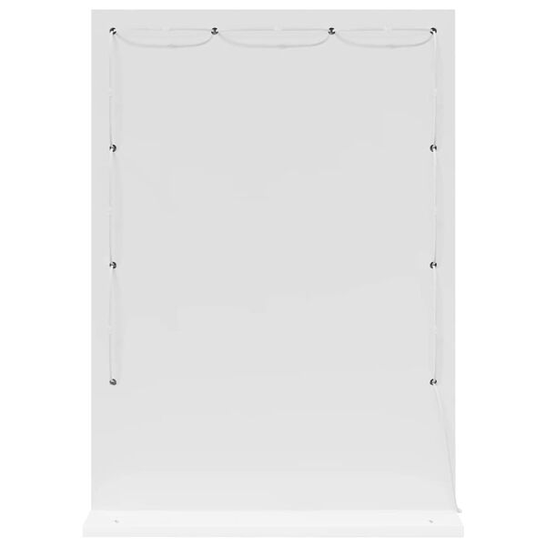 vidaXL Tualetes spogulis ar spoguli Balts 70 x 50 x 18 cm