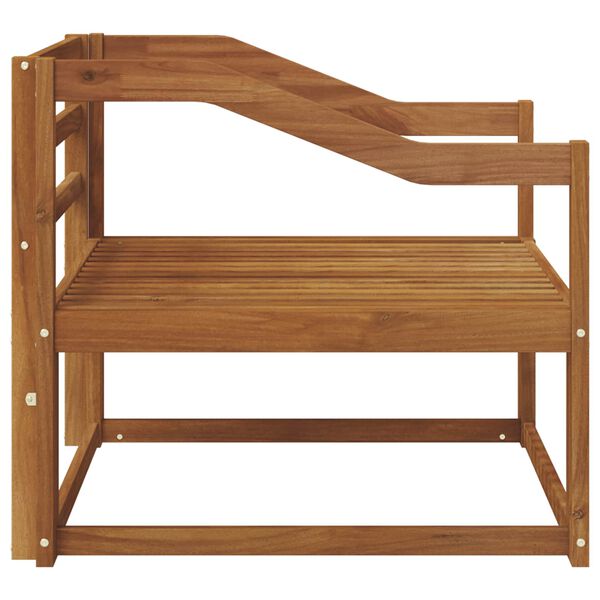 vidaXL Āra vidējā dīvāns Cietā akācijas koks Dabiska