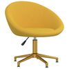 vidaXL virtuves krēsli, 2 gab., dzeltens samts