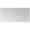 vidaXL LED vannas spogulis Caurspīdīgs 40 x 20 cm rūdīts stikls