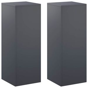vidaXL Augu statīvs 2 pcs Antracīta 30 x 30 x 80 cm Cinkota tērauda