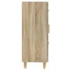 vidaXL kumode, ozolkoka krāsa, 69,5x34x90 cm, inženierijas koks
